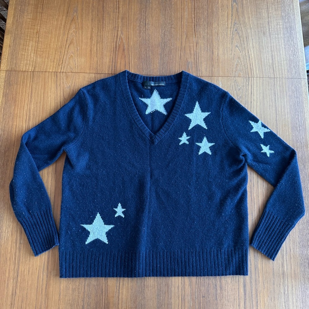 Women's Navy Star Sweater